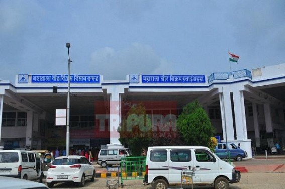 Signboard of Agartala Airport changed into 'Maharaja Bir Birkram Airport'